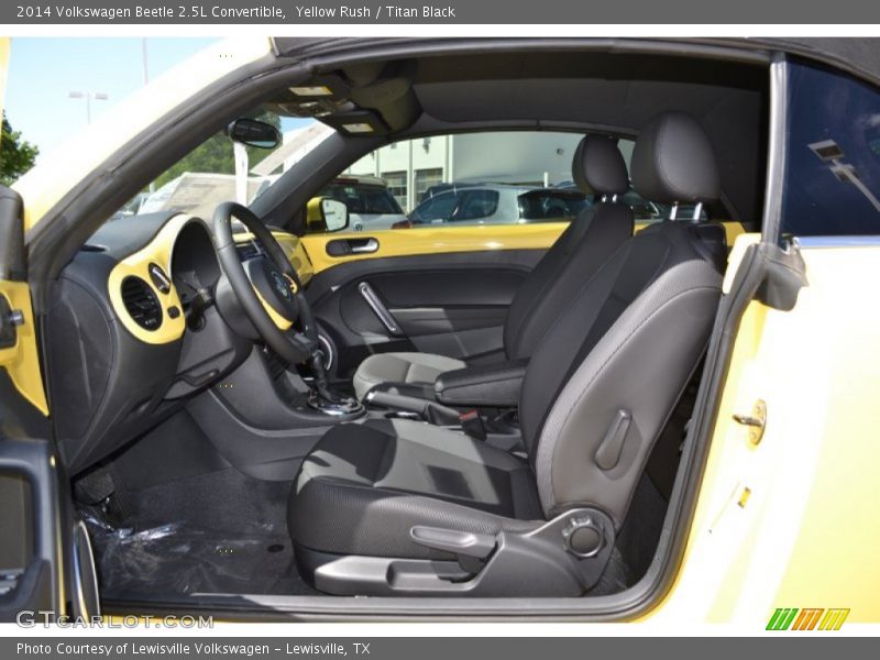 Yellow Rush / Titan Black 2014 Volkswagen Beetle 2.5L Convertible