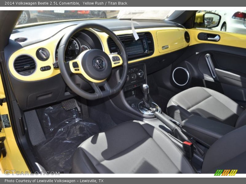 Yellow Rush / Titan Black 2014 Volkswagen Beetle 2.5L Convertible