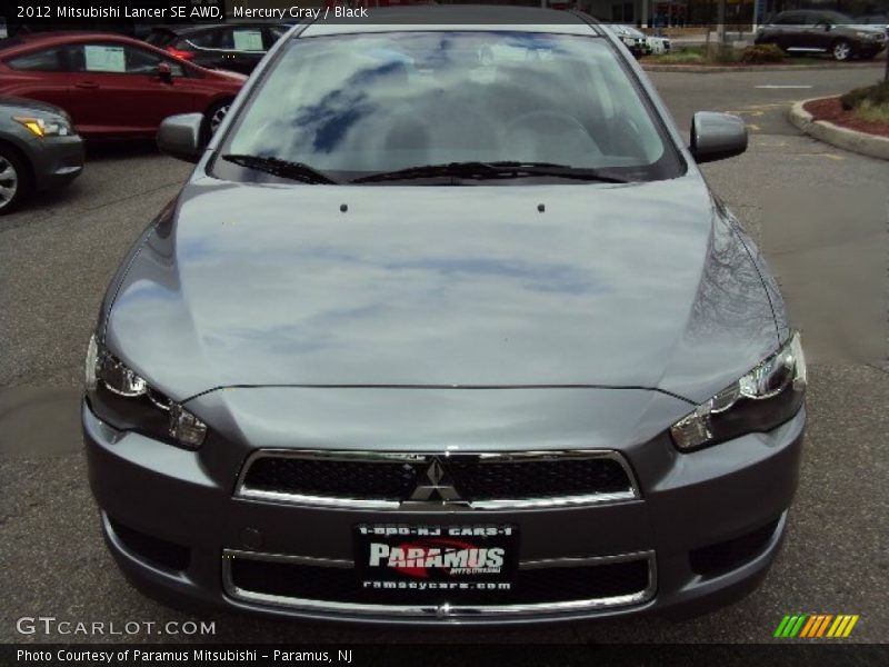 Mercury Gray / Black 2012 Mitsubishi Lancer SE AWD