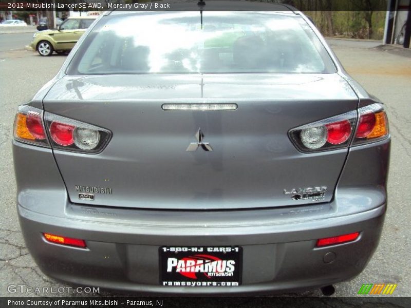 Mercury Gray / Black 2012 Mitsubishi Lancer SE AWD