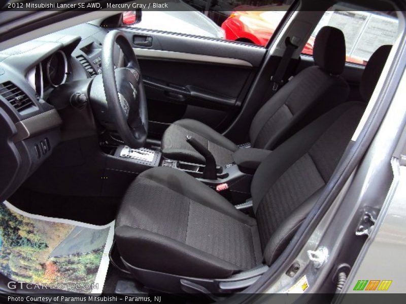 Mercury Gray / Black 2012 Mitsubishi Lancer SE AWD