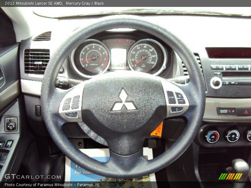 Mercury Gray / Black 2012 Mitsubishi Lancer SE AWD