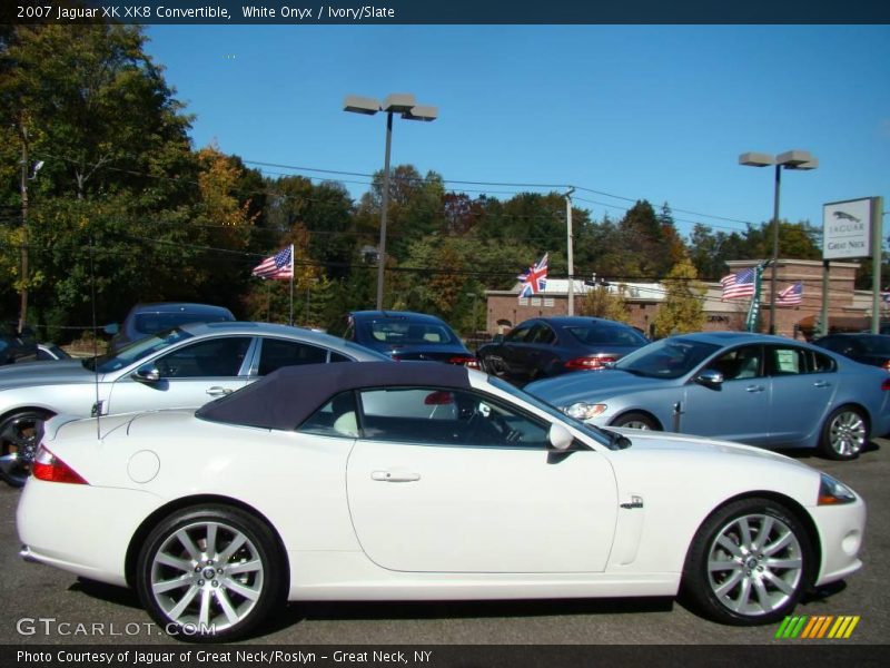 White Onyx / Ivory/Slate 2007 Jaguar XK XK8 Convertible