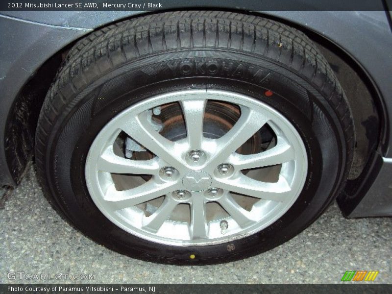 Mercury Gray / Black 2012 Mitsubishi Lancer SE AWD