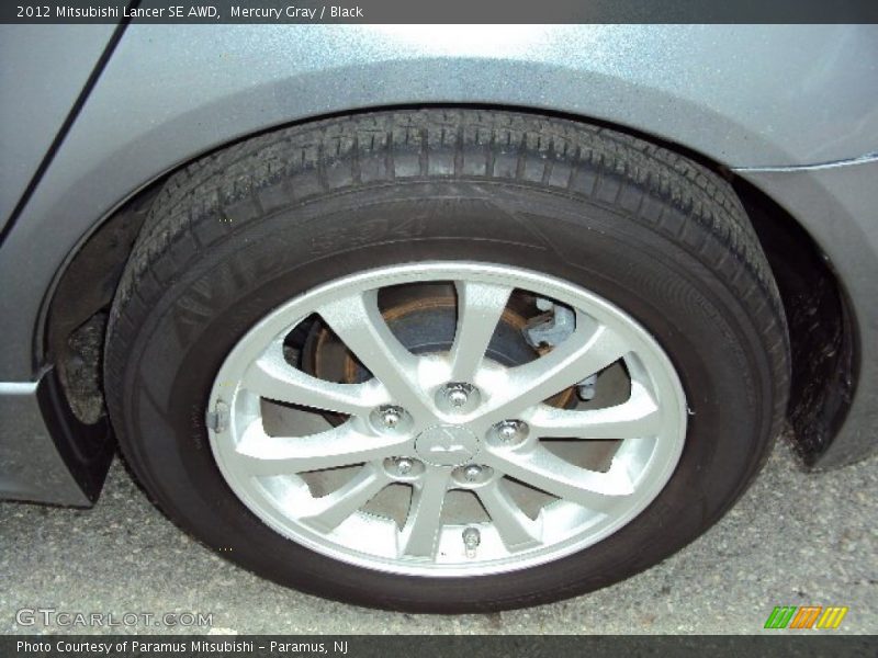 Mercury Gray / Black 2012 Mitsubishi Lancer SE AWD