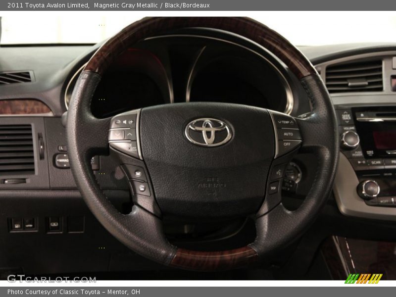 Magnetic Gray Metallic / Black/Bordeaux 2011 Toyota Avalon Limited