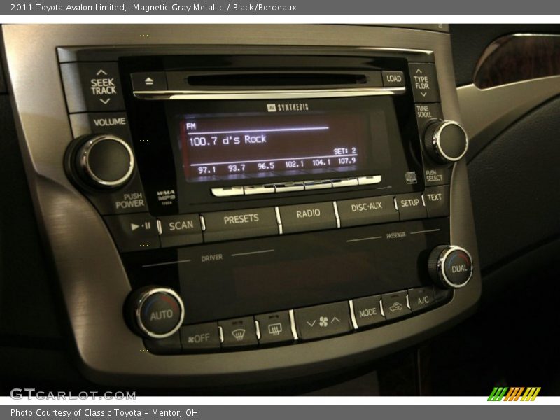 Magnetic Gray Metallic / Black/Bordeaux 2011 Toyota Avalon Limited