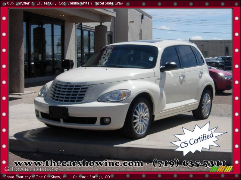 Cool Vanilla White / Pastel Slate Gray 2006 Chrysler PT Cruiser GT