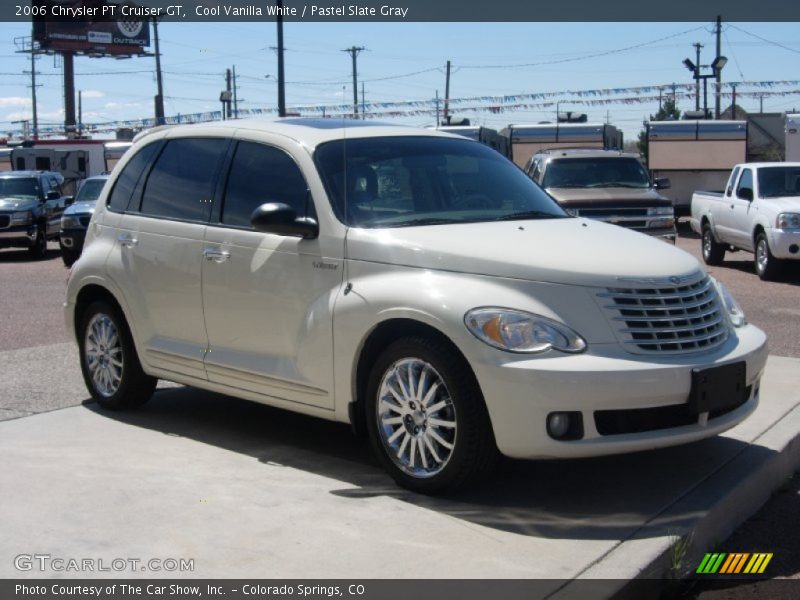 Cool Vanilla White / Pastel Slate Gray 2006 Chrysler PT Cruiser GT
