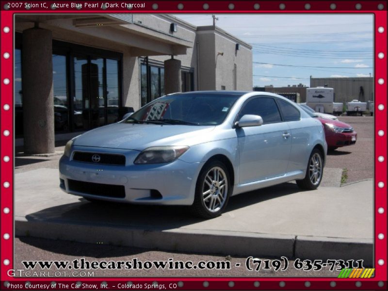 Azure Blue Pearl / Dark Charcoal 2007 Scion tC