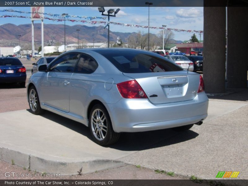 Azure Blue Pearl / Dark Charcoal 2007 Scion tC