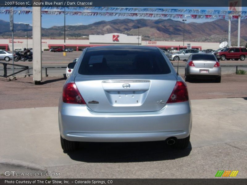 Azure Blue Pearl / Dark Charcoal 2007 Scion tC