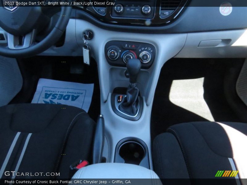 Bright White / Black/Light Diesel Gray 2013 Dodge Dart SXT