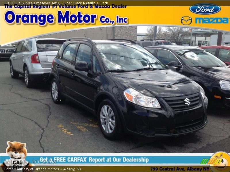 Super Black Metallic / Black 2013 Suzuki SX4 Crossover AWD