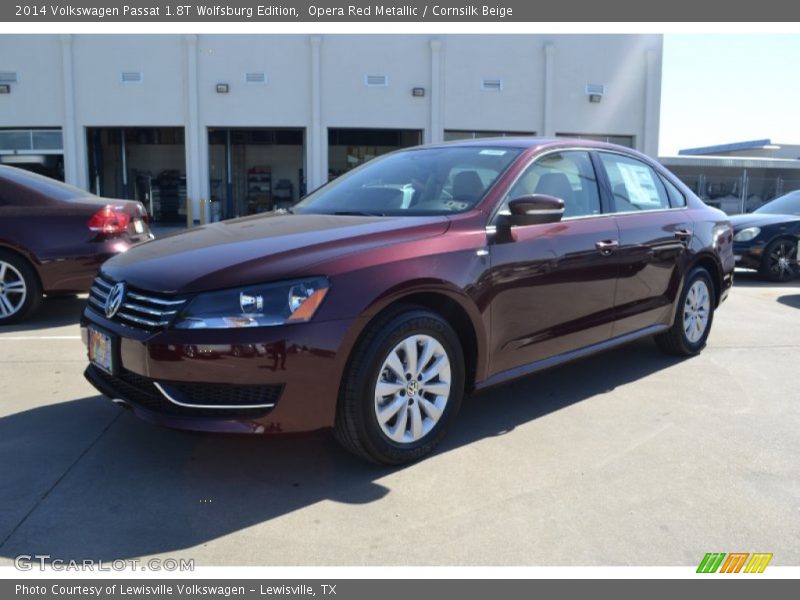 Opera Red Metallic / Cornsilk Beige 2014 Volkswagen Passat 1.8T Wolfsburg Edition