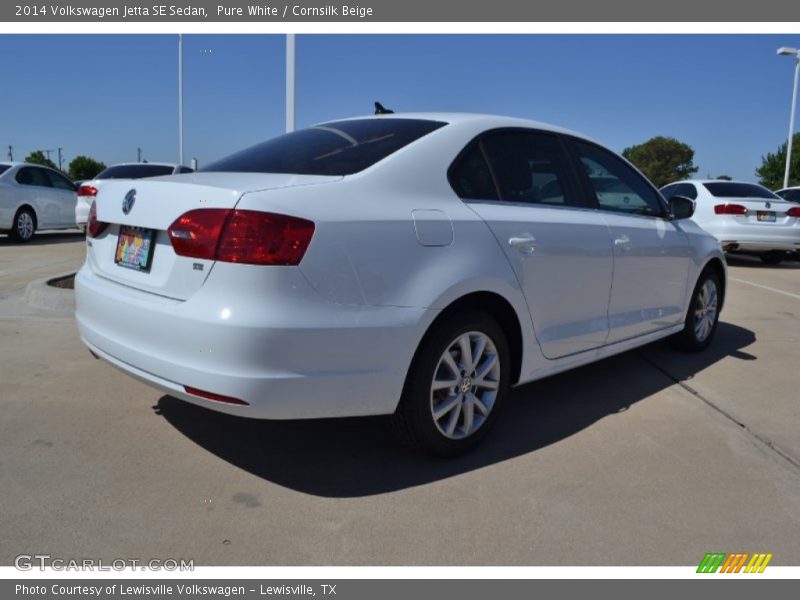 Pure White / Cornsilk Beige 2014 Volkswagen Jetta SE Sedan