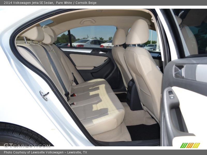 Pure White / Cornsilk Beige 2014 Volkswagen Jetta SE Sedan