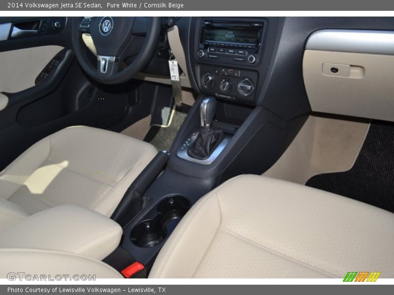 Pure White / Cornsilk Beige 2014 Volkswagen Jetta SE Sedan