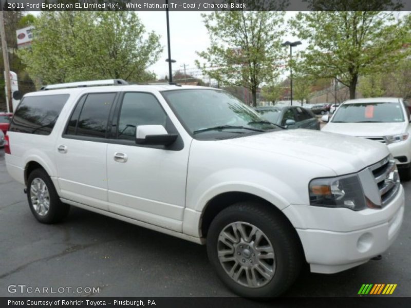White Platinum Tri-Coat / Charcoal Black 2011 Ford Expedition EL Limited 4x4