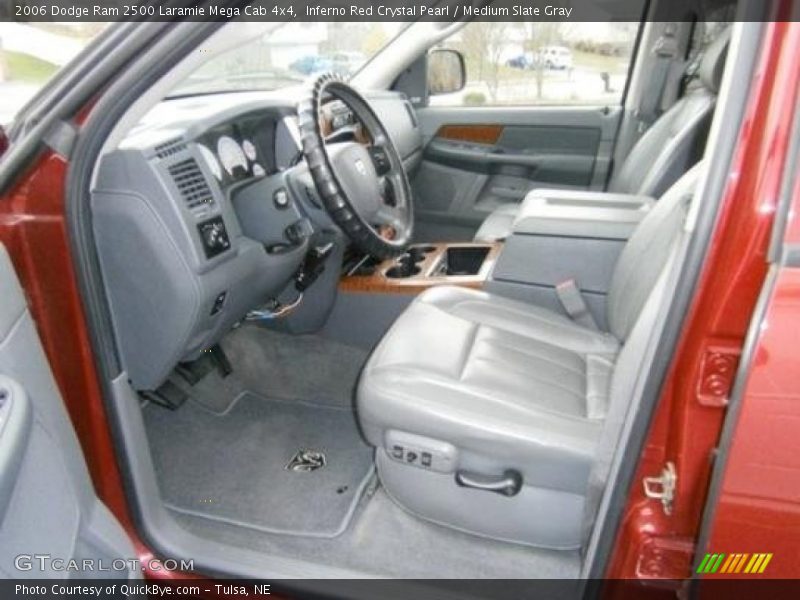 Inferno Red Crystal Pearl / Medium Slate Gray 2006 Dodge Ram 2500 Laramie Mega Cab 4x4