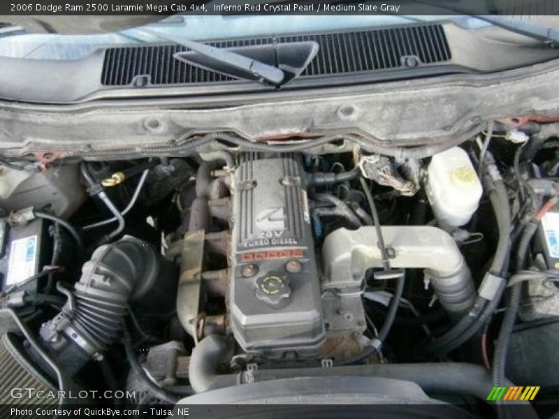 Inferno Red Crystal Pearl / Medium Slate Gray 2006 Dodge Ram 2500 Laramie Mega Cab 4x4
