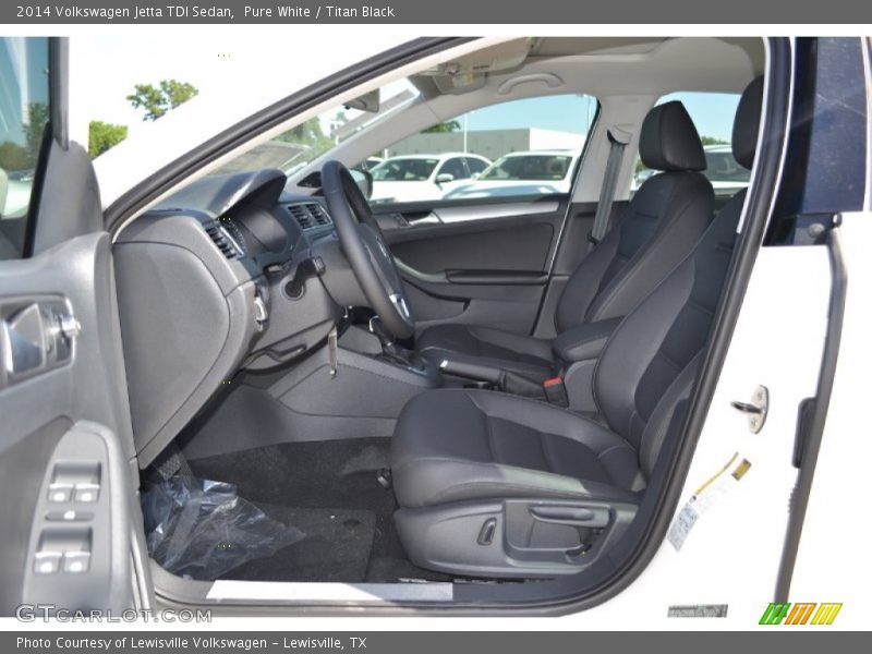 Pure White / Titan Black 2014 Volkswagen Jetta TDI Sedan
