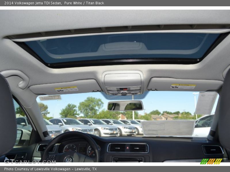 Pure White / Titan Black 2014 Volkswagen Jetta TDI Sedan