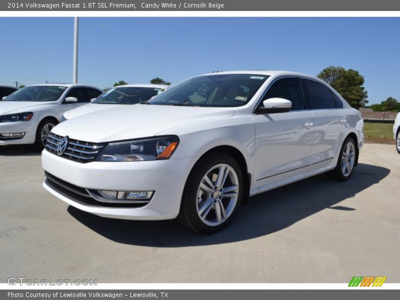 Candy White / Cornsilk Beige 2014 Volkswagen Passat 1.8T SEL Premium
