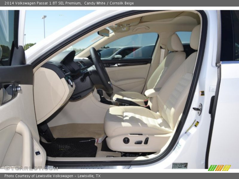 Candy White / Cornsilk Beige 2014 Volkswagen Passat 1.8T SEL Premium