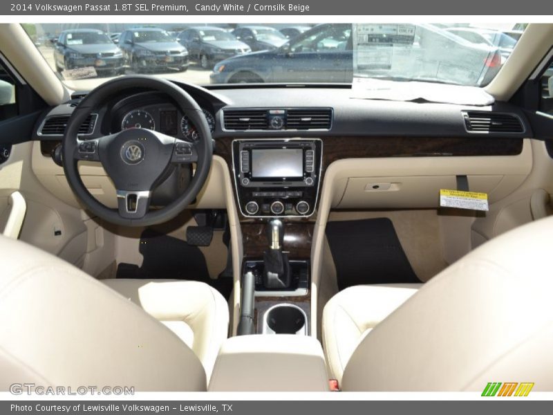 Candy White / Cornsilk Beige 2014 Volkswagen Passat 1.8T SEL Premium