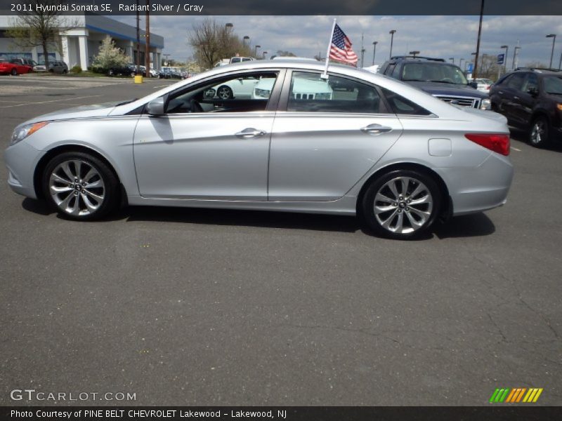 Radiant Silver / Gray 2011 Hyundai Sonata SE