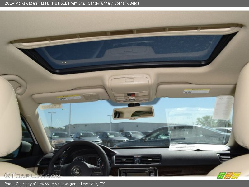 Candy White / Cornsilk Beige 2014 Volkswagen Passat 1.8T SEL Premium