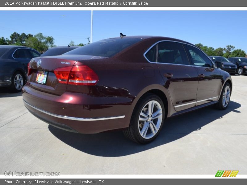 Opera Red Metallic / Cornsilk Beige 2014 Volkswagen Passat TDI SEL Premium