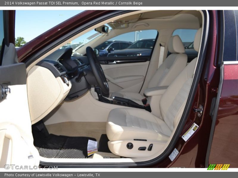 Opera Red Metallic / Cornsilk Beige 2014 Volkswagen Passat TDI SEL Premium