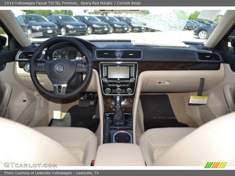 Opera Red Metallic / Cornsilk Beige 2014 Volkswagen Passat TDI SEL Premium