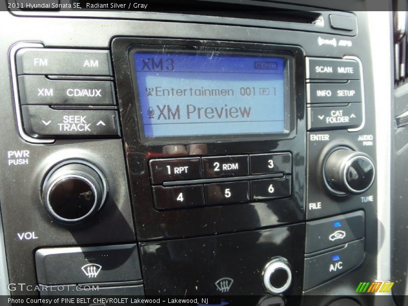 Radiant Silver / Gray 2011 Hyundai Sonata SE