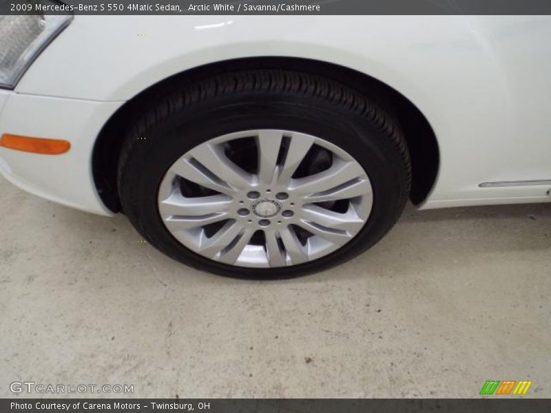 Arctic White / Savanna/Cashmere 2009 Mercedes-Benz S 550 4Matic Sedan