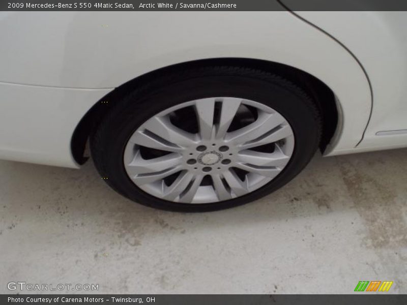 Arctic White / Savanna/Cashmere 2009 Mercedes-Benz S 550 4Matic Sedan