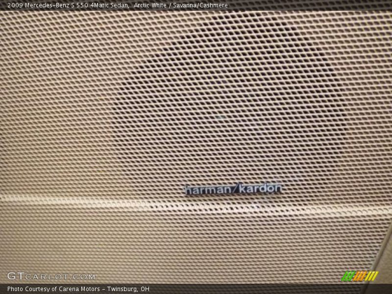 Arctic White / Savanna/Cashmere 2009 Mercedes-Benz S 550 4Matic Sedan