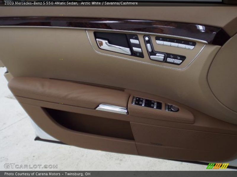 Arctic White / Savanna/Cashmere 2009 Mercedes-Benz S 550 4Matic Sedan