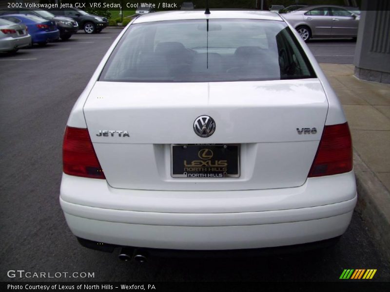 Cool White / Black 2002 Volkswagen Jetta GLX  VR6 Sedan