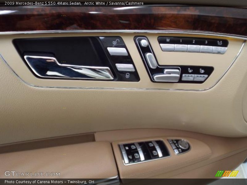 Arctic White / Savanna/Cashmere 2009 Mercedes-Benz S 550 4Matic Sedan
