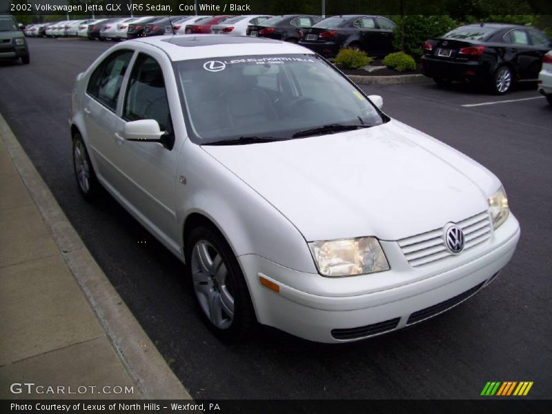 Cool White / Black 2002 Volkswagen Jetta GLX  VR6 Sedan