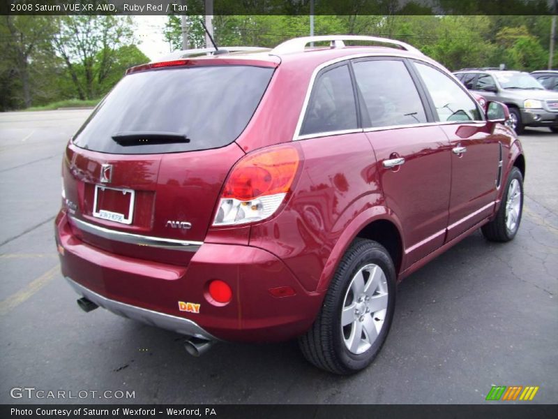 Ruby Red / Tan 2008 Saturn VUE XR AWD