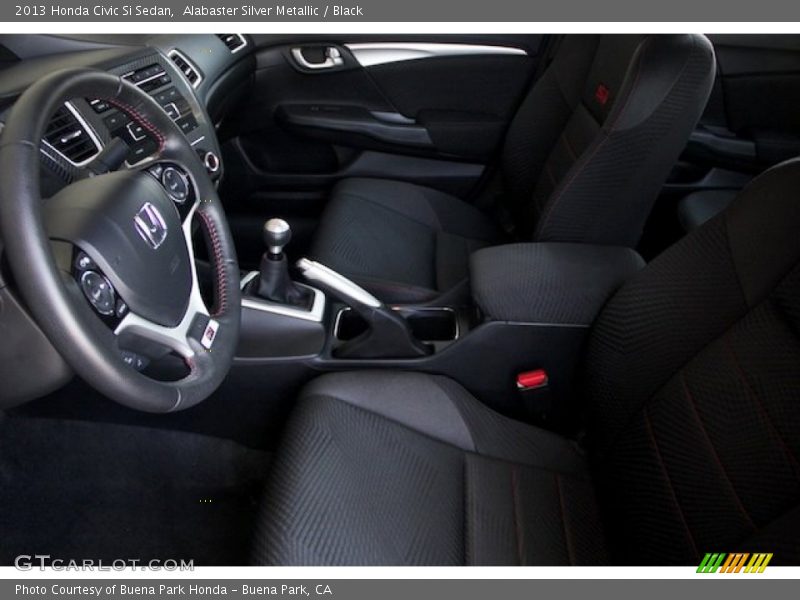 Alabaster Silver Metallic / Black 2013 Honda Civic Si Sedan