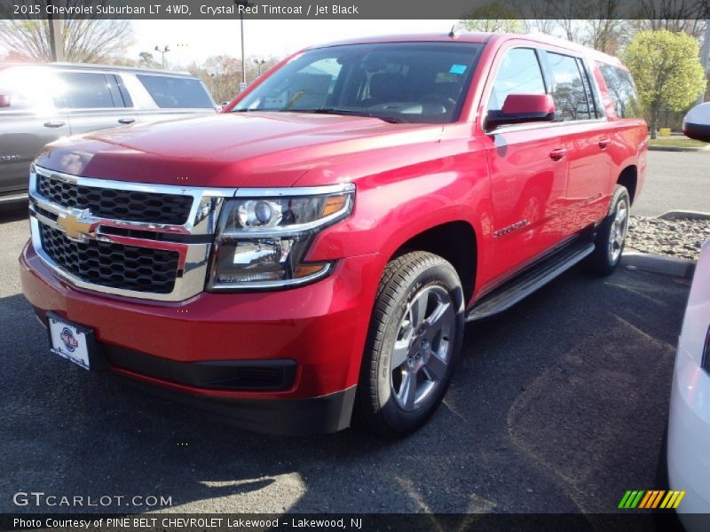 Crystal Red Tintcoat / Jet Black 2015 Chevrolet Suburban LT 4WD