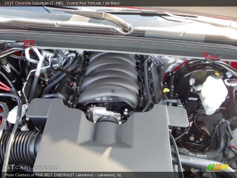 Crystal Red Tintcoat / Jet Black 2015 Chevrolet Suburban LT 4WD