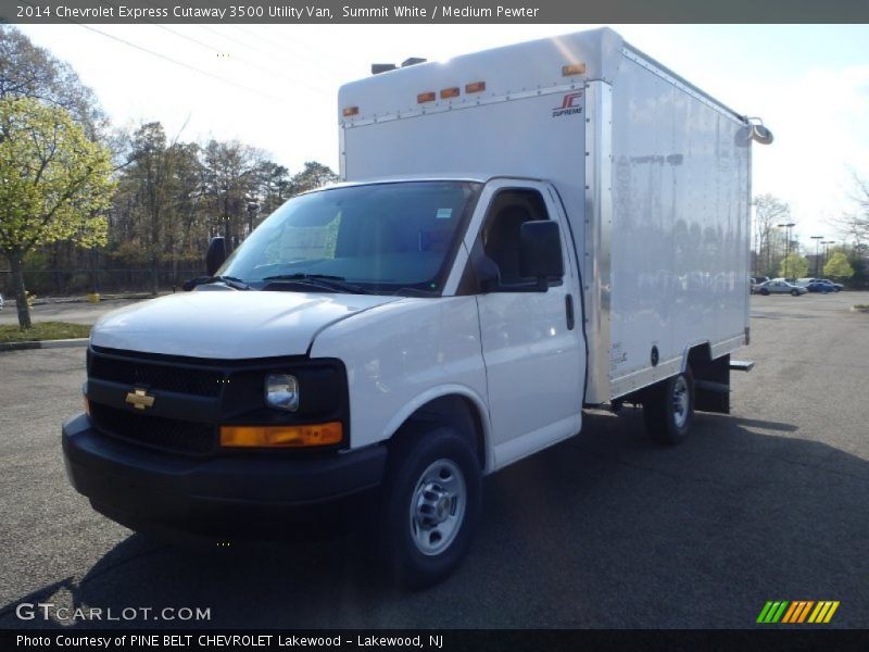 Summit White / Medium Pewter 2014 Chevrolet Express Cutaway 3500 Utility Van