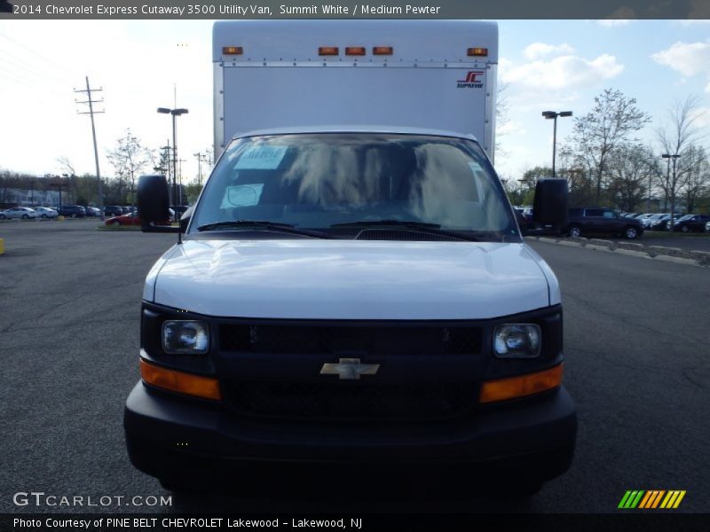 Summit White / Medium Pewter 2014 Chevrolet Express Cutaway 3500 Utility Van
