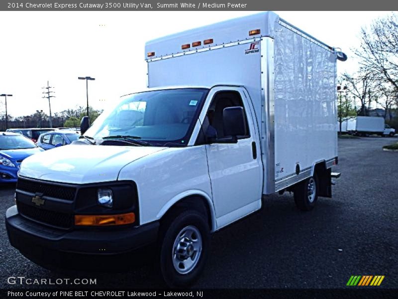 Summit White / Medium Pewter 2014 Chevrolet Express Cutaway 3500 Utility Van